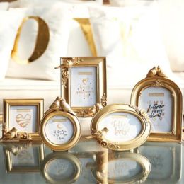 Frame European Style Photo Frame Resin Picture Frame Gold Colour Luxurious Relief Bird Frames Creative Ornaments