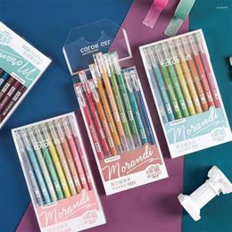 Sets Morandi Grey Pens Set Multi Colour Gel Ink Vintage Marker Liner 0.5mm Ballpoint School Office Gifts Stationery