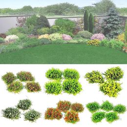 Decorative Flowers Multicolour Grass Tuft Beautiful Static Craft Sand Table Model DIY Micro Landscape Wargaming