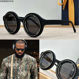 Designer Paris Men Fashion Week Super Vision Trendy and Fashionable Mens Round Acetate Frame Sunglasses