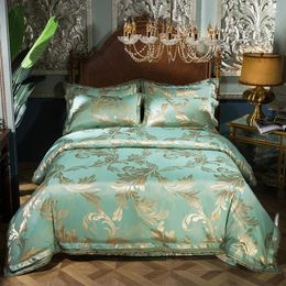 Bedding Sets Four-Piece Bed Set Tribute Silk Jacquard Embroidered Affordable Luxury Quilt Cover Pillowcase All Cotton Pure