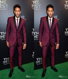 Burgundy Men Wedding Suits Custom Made Coat Pant Designs Top Quality Two Pieces Suit Man Groom Wear8845825