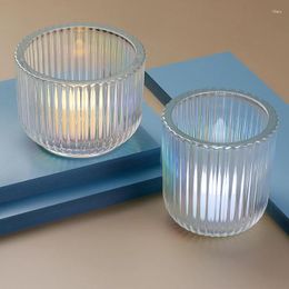 Candle Holders Nordic Style Holder Home Decoration Luxury Glass Dining Table Decor Portavelas Decorative Items WZ50CH