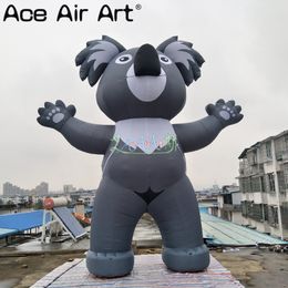 wholesale 5mH Giant Inflatable Koala Animal Model Cartoon Characters for Decoration at Parks and Zoo