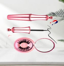 New Magnet Eyelashes Eyeliner Eyelash Curler Set Natural Long Magnetic False Eyelashes Tweezer Kit6872339