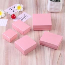Storage Boxes Pink Jewelry Box Necklace Earrings Engagement Ring For Earring Bracelet Display Gift Packaging Bags