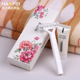 Sets 5PCS Hotel Rooms Disposable Portable Shaver Razor Travel Family Guests Use Shaver Hotel Bathroom Accessories