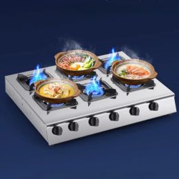 Combos Potfurnace Commercial Natural Gas Stove Casserole Stove Special Three Four SixEight Eyes MultiHead Gas Stove with