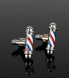 Dongsheng Tie Clips Cufflink Series Barber Shop Barber Pole Cufflinks Men Shirt Cuff Buttons Jewellery Cufflinks New Accessories7735838