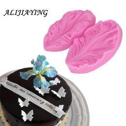 Baking Moulds 2Pcs/set Fondant Silicone Mold 3D Flower Cooking Wedding Decoration Sugar Craft Molds Leaves Petal DIY Cake D0748