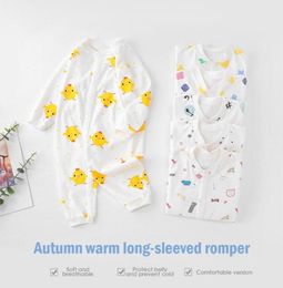Jumpsuits Autumn Winter Cute Romper Baby Girl Clothes Solid Boy Onesie Cotton Underwear Born1201687