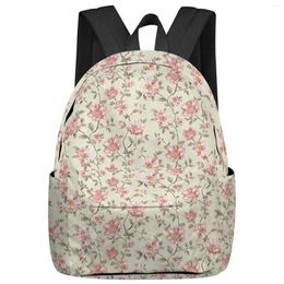 Backpack Flowers Plants Magnolias Student School Bags Laptop Custom For Men Women Female Travel Mochila