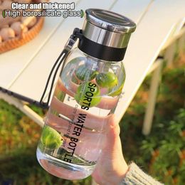 Water Bottles High Temperature Resistant Bottle Reusable Eco-friendly Borosilicate Glass With For Hydration