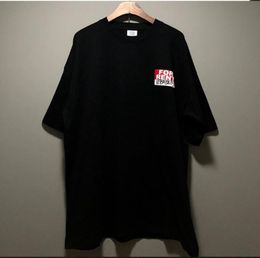 2021 Men T FOR Vetements TShirts Oversize Letter Women Summer Vetements Tees Short RENT Style Top Sleeve Red Shirt Chttj9998068