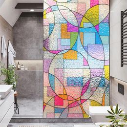 Window Stickers Film Privacy Stained Glass No Glue Sticker Sun Protection Heat Control Coverings Tint For Homedecore