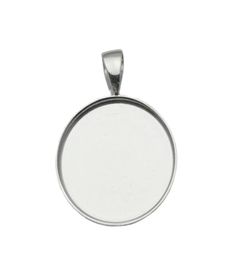 Beadsnice 19mm round pendant tray 925 sterling silver circle bezel setting for coin whole Jewellery findings ID 338279837129