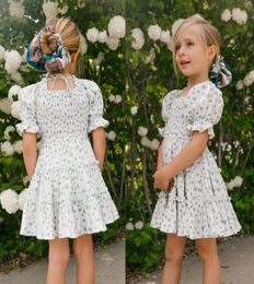 Girl039s Dresses Casual Kids Baby Clothes Little Dress Floral Big Sister 4t Size 7 Girls Winter Chambray GirlGirl039s4379241