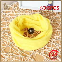 Scarves 1/3/5PCS Colours Children's Solid Colour Snood Baby Pullover Bib Autumn And Winter Men's Women's Warm Scarf Cotton 40cm