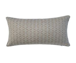 Fashion Classical Geometric Beige Woven Maze Pipping Home Decor Lumbar Pillows Soft Waist Designer Cushion Cover 30x50cm CushionD1551971