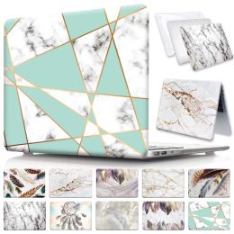 Cases Hard Laptop Case for Apple MacBook Air 11/13/Pro 13/15/Pro 16 A2141/Macbook 12"(A1534) Marble Series PVC Protective Shell