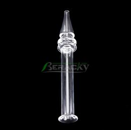 DHL Beracky 5 inches Quartz Dab Straw Portable Pen Style Dab Heat Fast Mini NC Clear Quartz Dab Tube For Dry Herb Smoking2630430