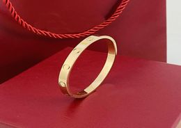 Gold bracelets for mens women fashion Jewellery classic Bangles south American style luxury 18k gold rose silver plated titanium dia9343561