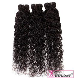 Brazilian Virgin Hair Water Wave 34 Bundles Human Hair Extensions Brazilian Hair Weaves Natural Color Remy Same Direction Cuticle6958146