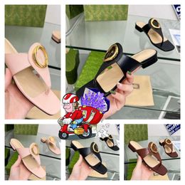 2024 Designer Sandals ltaly Slippers New Rubber Sandals Brocade Women Men Slipper Flat Flip Flops Womens Beach Sandal with box big size