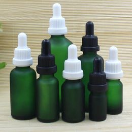 Storage Bottles 30ml Blue/clear/green/brown Glass Bottle For Essential Oil Moisture Liquid Serum Complex Recovery Skin Care Cosmetic Packing