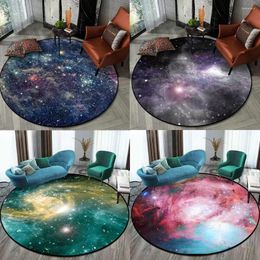 Carpets Children's Living Room Bedroom Corridor Chair Non-slip Round Mat Carpet Gorgeous Star Universe Series