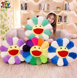 Sun Flower Plush Toy Stuffed Doll Cat Pet Cushion Mat Pillow Home Bedroom Car Shop Restaurant Decor Girl Gift4377028