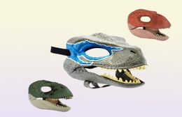 Dragon Dinosaur Jaw Mask Open Mouth Latex Horror Dinosaur Headgear Dino Mask Halloween Party Cosplay Props Scared MaskGC13902495154