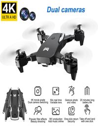 Professional Drone 4K HD Dual Camera GPS Foldable RC Aircraft WIFI FPV 20Mins Quadcopter kids Toys Outdoor KK6 New Helicopt3557272