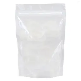 Storage Bags 100pcs Resealable Zipper Bag Food Snack Packaging Pouches Suitable For Dry Fruit Grains