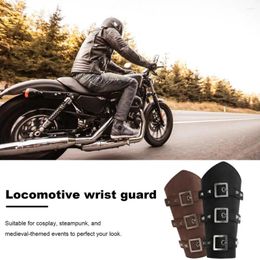 Wrist Support Lace-up Wristband Bracer With Rivet Decoration Adjustable Adult Cosplay Prop For Wear Resistance Stylish Arm Guard