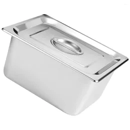 Dinnerware Stainless Steel Container Pan Multi-functional Steam Table With Lid Side Dish