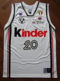 Canotta Basket #20 jaric virtus bologna siena fiba Jersey trikot maillot camiseta