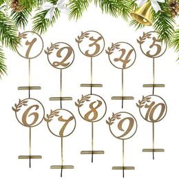 Party Decoration 1-10 Wedding Table Numbers 10pcs Wood Centrepieces For Graduation Ceremonies Home Birthday Parties