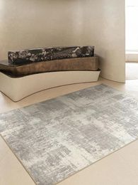 Carpets Light Luxury Living Room Carpet Modern Grey Bedroom Area Rug Sofa Coffee Table Mat Nordic Study Floor Rugs And