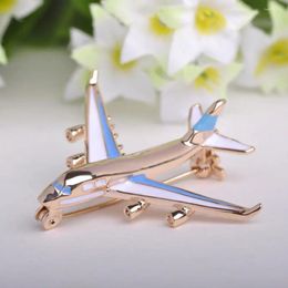 Brooches Fashion Gifts Aircraft Alloy Enamel Airplane Pins Jewelry Brooch Badge