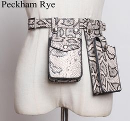Women Waist Bag Designer Fanny Pack Leather Streetwear Purse Crocodile Crossbody Belt Phone Ladies Bum Chest Bags MX2007171214481