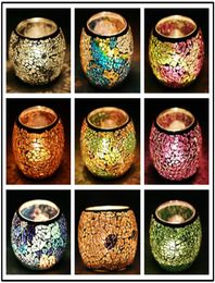 18 style mosaic candle holder crystal candle holder wedding candlestick Centrepieces for valentines day wedding decoration candle 6414693