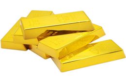 Gold Bullion Door Stopper Fake Gold Bar Paperweight Gold Doorstop Door Wedge for Home Office Decoration Size 67 by 3 by 2 inch 8873215