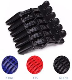 6pcs Professional Matte Sectioning Clips Clamps Hairdressing Salon Hair Grip Crocodile Hairdressing Hair Style Barbers Clips4041179