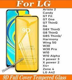 9D Full Cover Tempered Glass Phone Screen Protector for LG Aristo 2 Candy G7 Fit one ThinQ G6 G8X G8 G8S Harmony Wing 5G W30 PRO W6792159