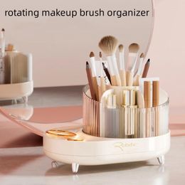 Storage Bottles Desktop Rotating Makeup Brush Organiser Shelf Dresser Lipstick Eyeshadow Pencil Holder Cosmetic