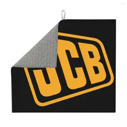 Table Mats Custom Fast Dry JCB Dish Drying Pad Absorbent Microfiber Drainer For Kitchen Countertop