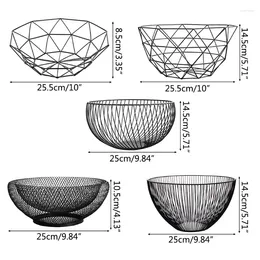 Plates Metal Fruit Vegetable Storage Bowls Kitchen Eggs Baskets Holder Nordic Drop