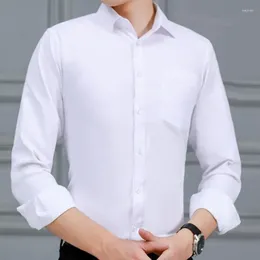Men's Dress Shirts Fashion Loose Fresh Casual Brand Shirt Cotton Slim Professional Long Sleeve Korean Solid Color Plus Size 5XL
