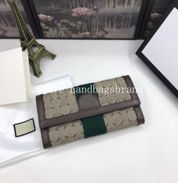 Ophidia long wallet luxury designer men wallets women wallet famous Italy card holder leather Coin Purse with box4257639
